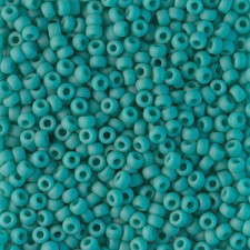 Miyuki rocailles Perlen 8/0 - Opaque matte turquoise green 8-412F